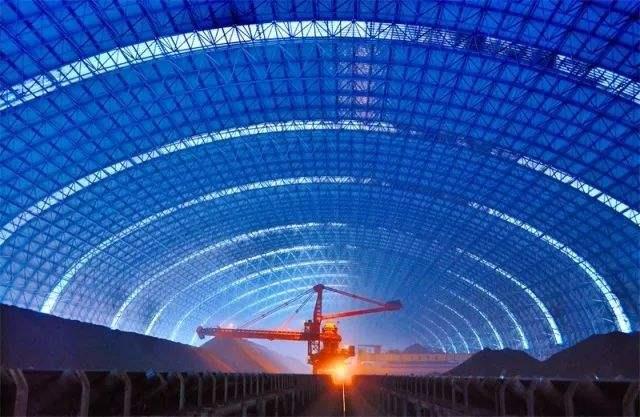 新沂亿优钢构工程师为您解析原料场封闭技术的特点和类型